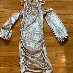 Never worn Express velvet knee length dress